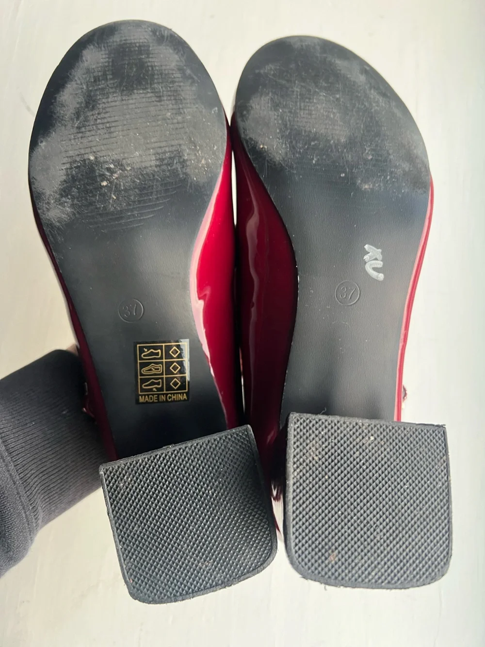 Cider Block Heel Patent Mary Jane’s, EU 37